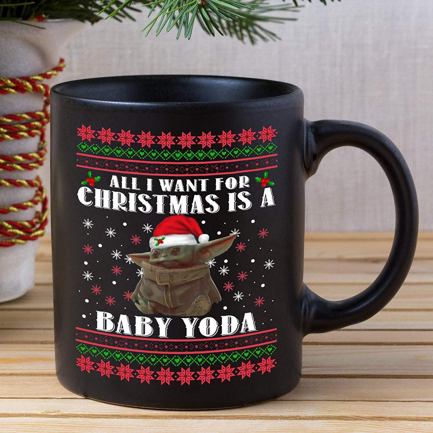 Baby Yoda The Mandalorian ceramic coffee mug