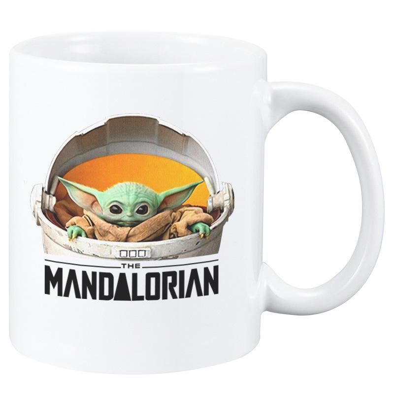 Baby Yoda The Mandalorian Ceramic White Coffee Mug Water Cup