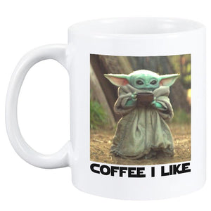 Baby Yoda The Mandalorian Ceramic White Coffee Mug Water Cup