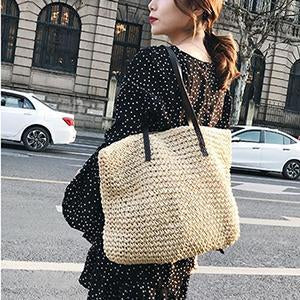 Straw Woven Tote Bag