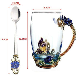 Handmade Enamel Cup - High Type - Mug